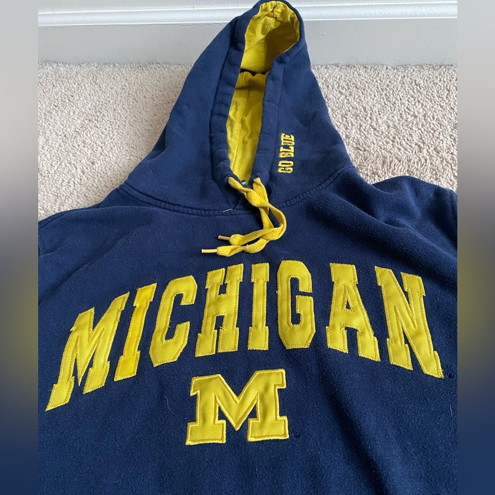 Michigan hooded pullover sweatshirt. Size small. Excellent condition.